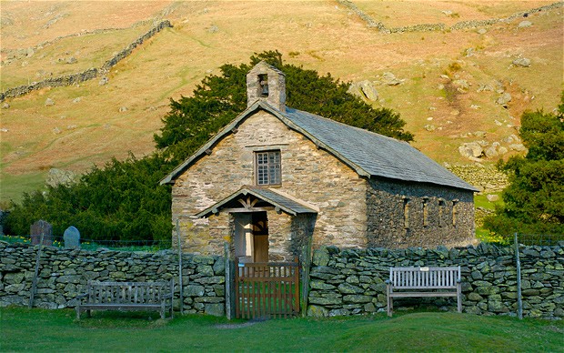 The old church of St Martin, Martindale, near Ullswater, Lake District National Park, Cumbria, UK. Image shot 2007. Exact date unknown.