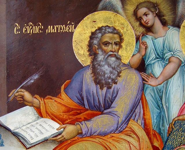 ikoon evangelist Mattheus