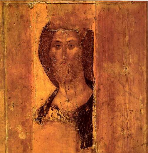 Christ-Pantocrator.-Andrei-Rublev.-1410-1420s.-The-central-part-of-the-iconographic-Deesis-of-Zvenigorod.-Moscow-The-State-Tretyakov-Gallery